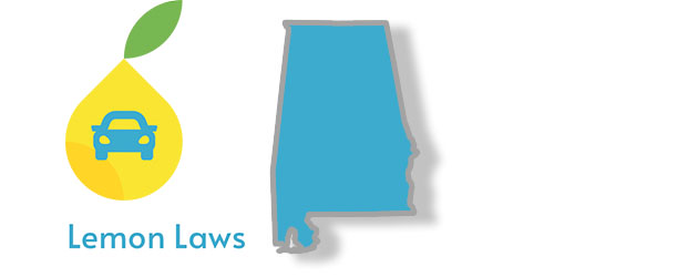 A stylized image of Alabama and Lemon Laws regarding Cars